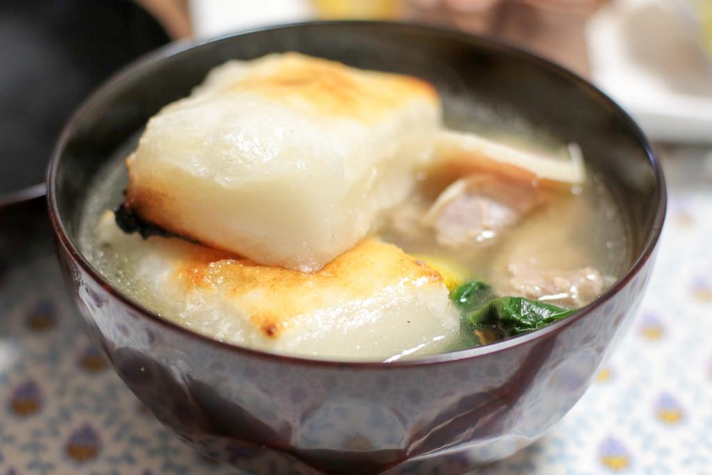 Ozoni, mochi rice cake soup